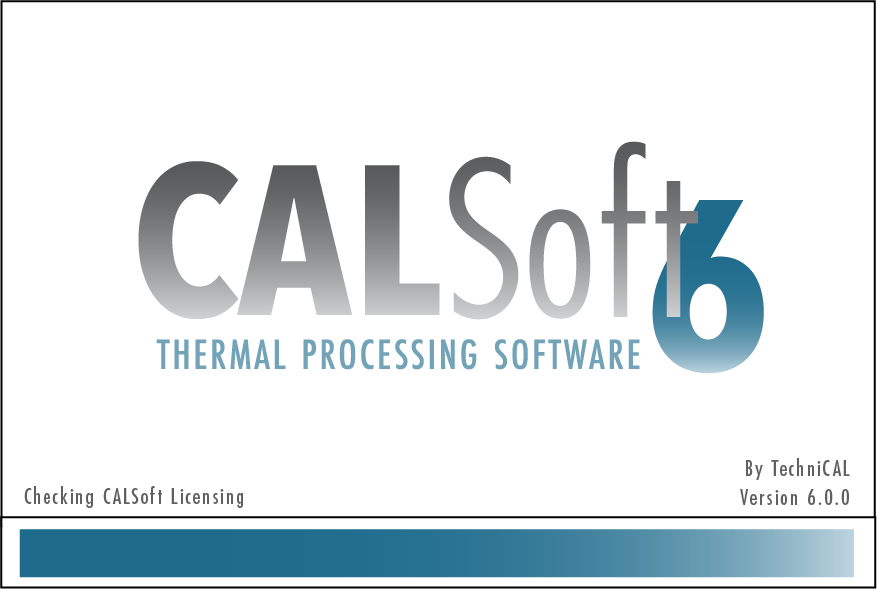 CALSoft 6 software splash screen