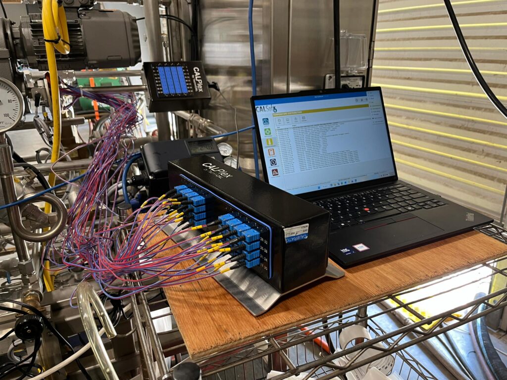 Photo of CALPlex unit set up in a production environment