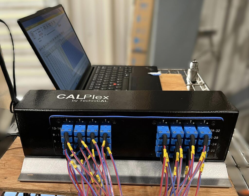Photo of CALPlex unit set up in a production environment