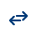 Icon of arrows pointing left and right