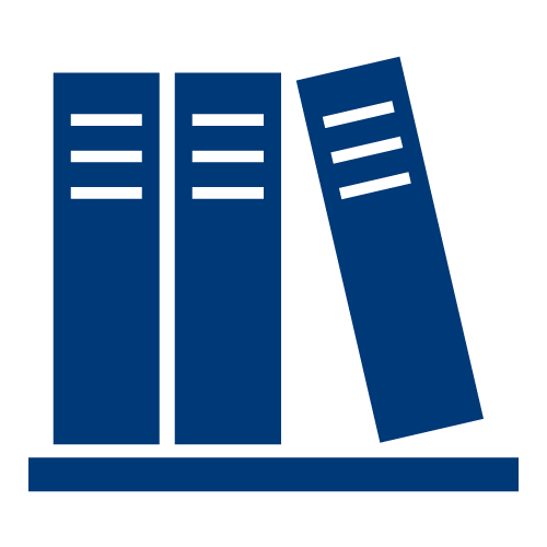 Icon of books of a shelf