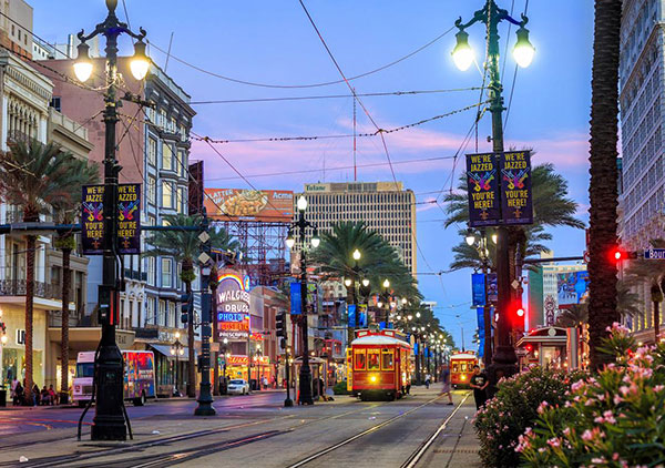 Photo of Canal Street in New Orleans